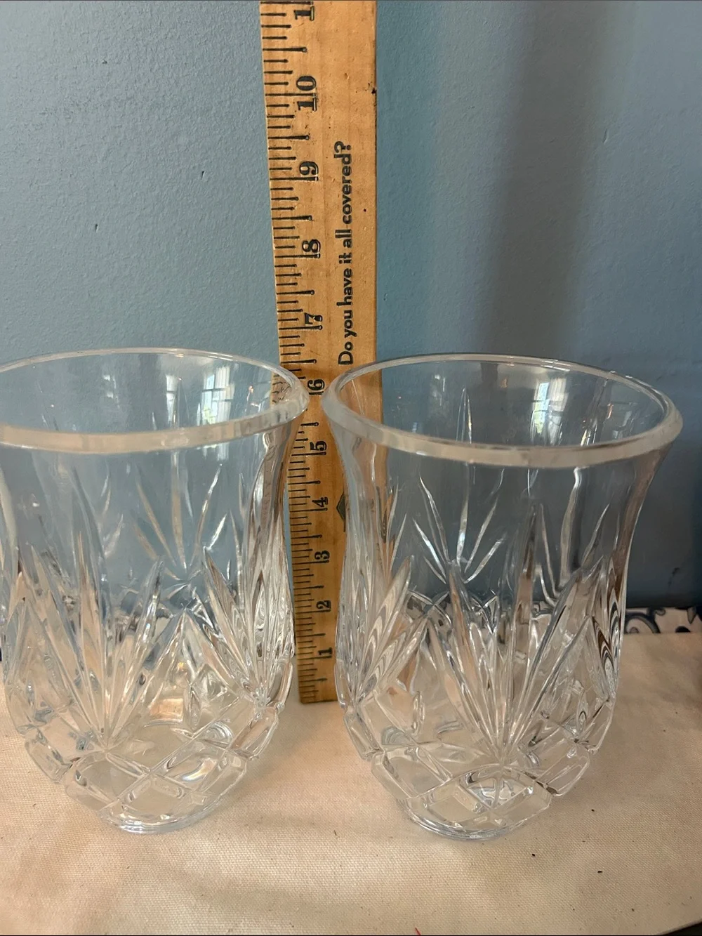 Clear Cut Crystal-Hurricane Lamp Replacement Set - Will sell one